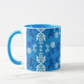 Mug Écossais bleu et blanc (Gauche)