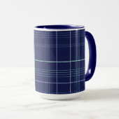 Mug Écossais Blues de l'Hiver (Devant droit)