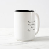 Mug écossais d'aquarelle de coeur de chardon (Devant droit)