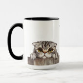 Mug écossais de chat plié (Gauche)