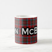 Mug Écossais de tartan de McBain MacBain de clan (Centre)