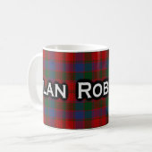Mug Écossais de tartan de Robertson de clan (Devant gauche)