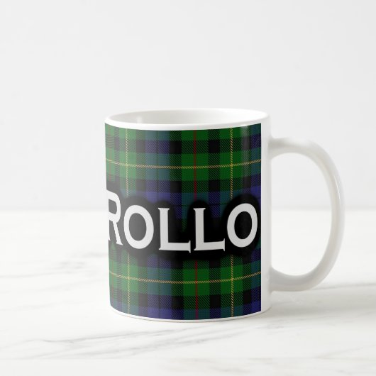 Mug Écossais de tartan de Rollo de clan (Droite)