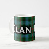 Mug Écossais de tartan de Ross de clan (Devant gauche)