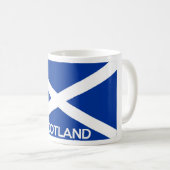 Mug écossais drapeau pays nom du texte écossais (Devant droit)