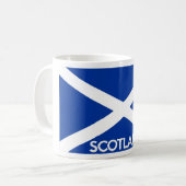 Mug écossais drapeau pays nom du texte écossais (Devant gauche)