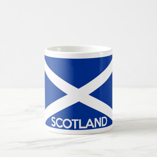 Mug écossais drapeau pays nom du texte écossais (Centre)