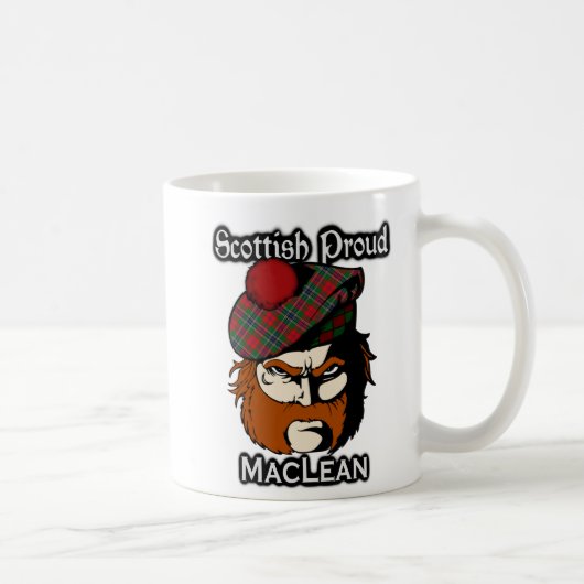 Mug Écossais écossais de tartan de MacLean de clan (Droite)