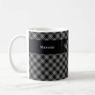 Mug Écossais noir et blanc Menzies