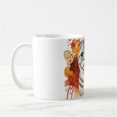 Mug Écossais Plier Argent Tabby Chat Aquarelle (Gauche)