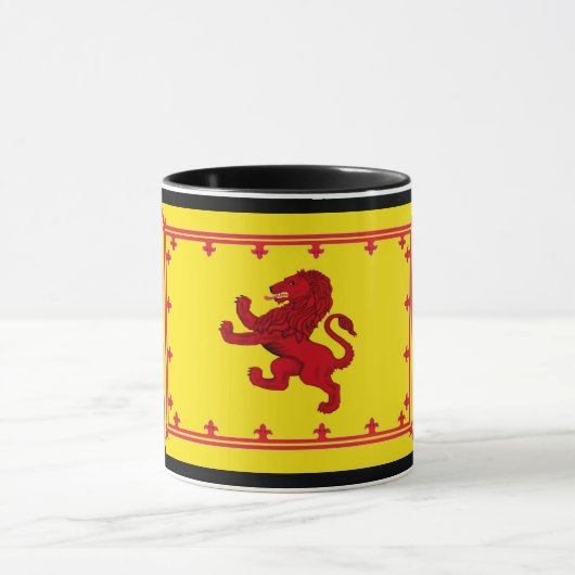 Mug Ecosse ancien drapeau de lion rampant, emblème, ba (Centre)