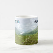 Mug Écosse Calligraphie avec Highlands Mountain Photo (Centre)
