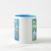 Mug Ecosse East Neuk Fife Art de l'aquarelle côtière (Centre)