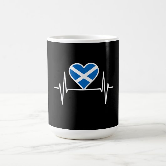 Mug Écosse - Écosse Drapeau Battement de coeur (Centre)
