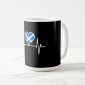 Mug Écosse - Écosse Drapeau Battement de coeur (Devant droit)