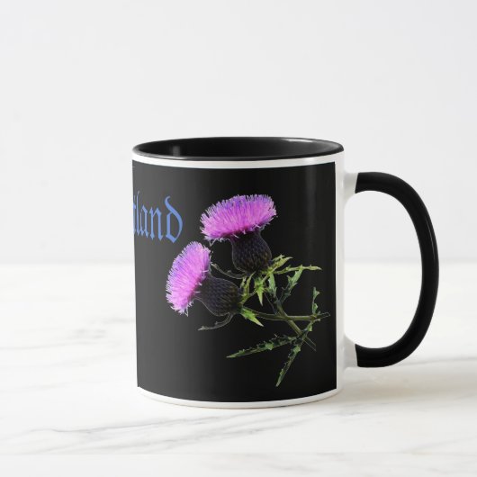 Mug Écosse, le chardon la fleur nationale (Droite)