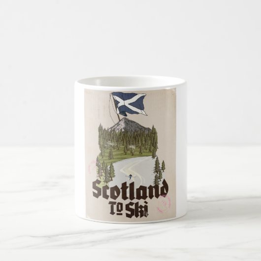 Mug Écosse pour skier (Centre)