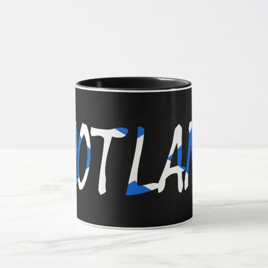 Mug Ecosse sur le drapeau écossais (Centre)
