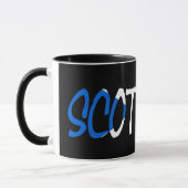 Mug Ecosse sur le drapeau écossais (Gauche)