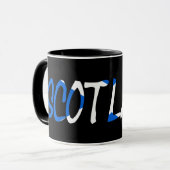 Mug Ecosse sur le drapeau écossais (Devant gauche)