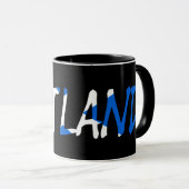 Mug Ecosse sur le drapeau écossais (Devant droit)