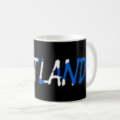 Mug Ecosse sur le drapeau écossais (Devant droit)