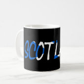 Mug Ecosse sur le drapeau écossais (Devant gauche)