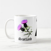 Mug Écosse terrier écossais/Scottie, fleur chardon  (Gauche)