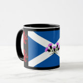 Mug Ecosse, Thistle, drapeau de St Andrews, lion de Ra (Devant gauche)