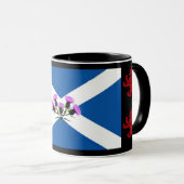 Mug Ecosse, Thistle, drapeau de St Andrews, lion de Ra (Devant droit)