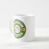 Mug Écotourisme Malaisie Asie Vert Voyage Lent Logo (Devant gauche)
