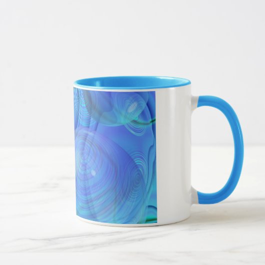 Mug Écoulement intérieur VI - Aqua et galaxie d'azur (Droite)