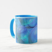 Mug Écoulement intérieur VI - Aqua et galaxie d'azur (Devant gauche)