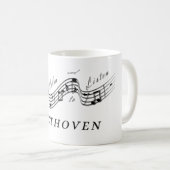 Mug Écouter Beethoven Meilleur compositeur de musique  (Devant droit)