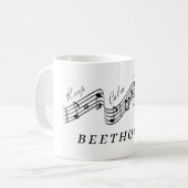 Mug Écouter Beethoven Meilleur compositeur de musique  (Devant gauche)