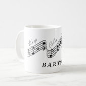 Mug Écouter Béla Bartók Meilleur compositeur de musiqu (Devant gauche)
