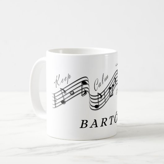 Mug Écouter Béla Bartók Meilleur compositeur de musiqu (Devant gauche)