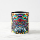 Mug Écouter de la musique sur les écouteurs Psychédéli (Centre)