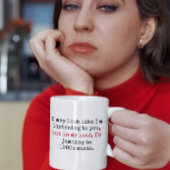 Mug Écouter les citations amusantes de Music Gen X des