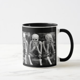 Mug Écouter parler Voir pas de squelettes mal