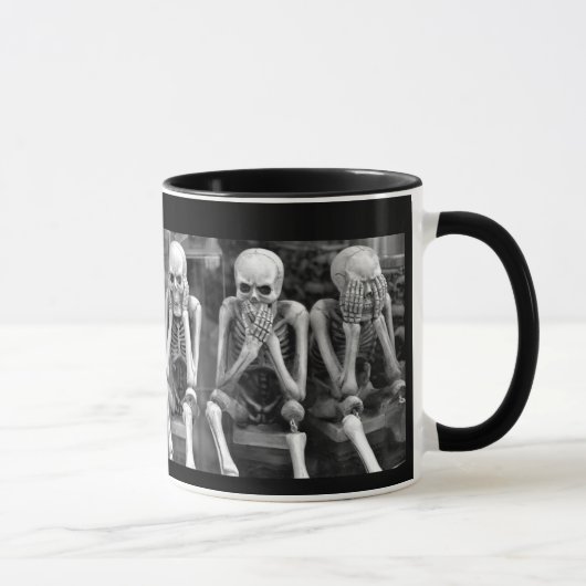 Mug Écouter parler Voir pas de squelettes mal (Droite)