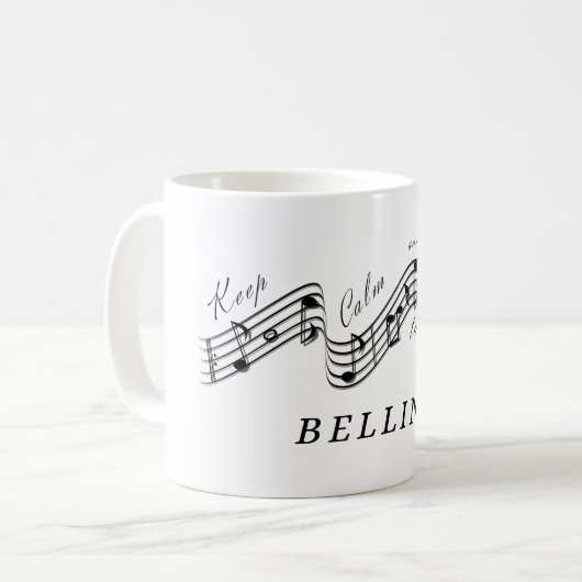 Mug Écouter Vincenzo Bellini Compositeur de musique cl (Devant gauche)