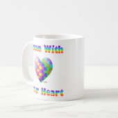 Mug Écoutez Avec Votre Coeur (Devant gauche)