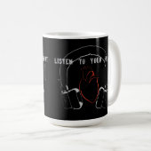 Mug Écoutez votre cœur (Devant droit)