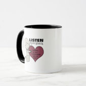 Mug Écoutez votre coeur (Devant gauche)