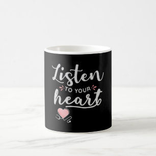 Mug Écoutez votre cœur stéthoscope