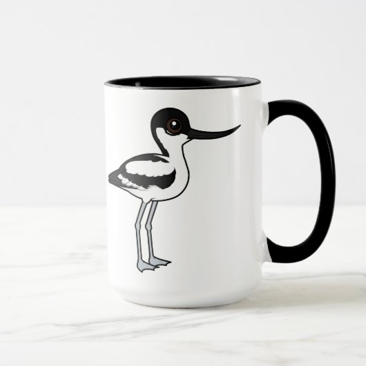 Mug Écran à tuyau Avocet mignon Birdorable Cartoon Bir (Droite)