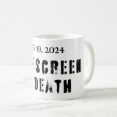 Mug Écran bleu de la mort (Devant droit)