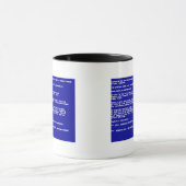 Mug Écran bleu de la mort (Centre)