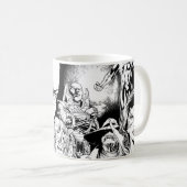 Mug Écran comique nocturne le plus noir 2 (Devant droit)